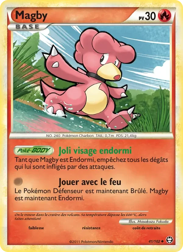 Carte Pokémon Magby — Triomphe