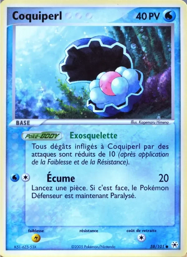 Carte Pokémon Coquiperl — Légendes Oubliées