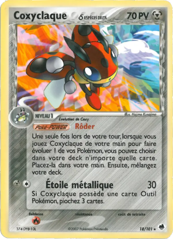 Carte Coxyclaque δ