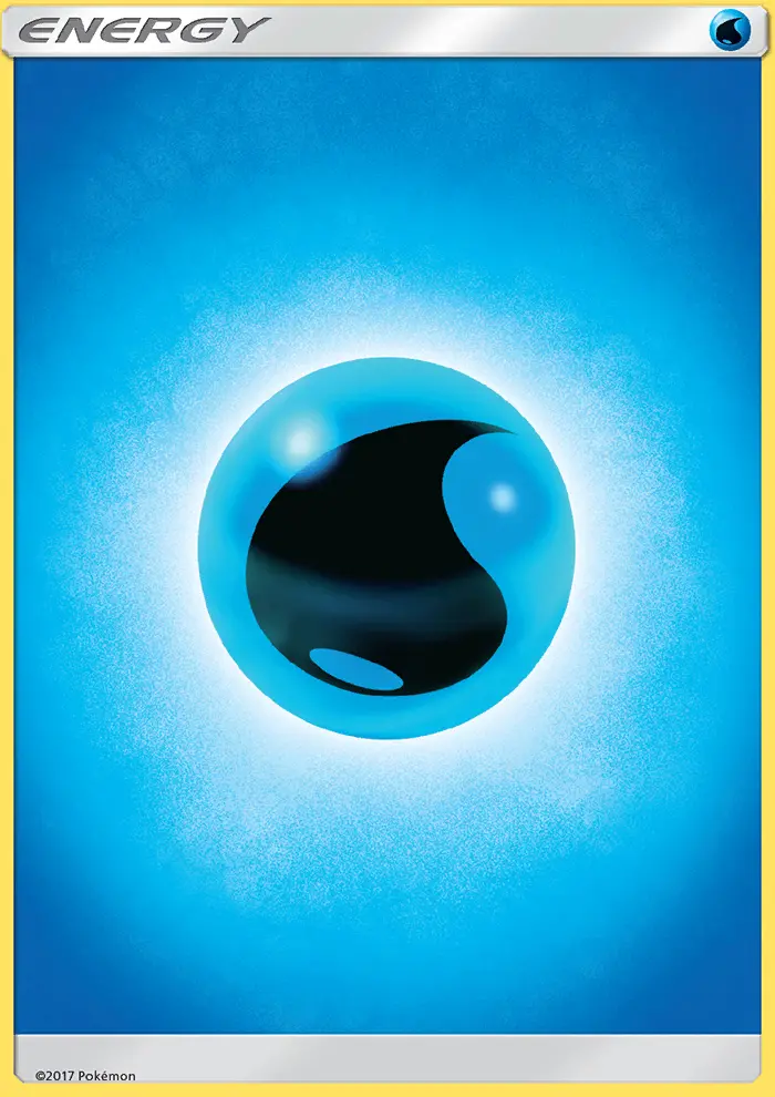 Carte Pokémon Énergie Eau — Soleil et Lune