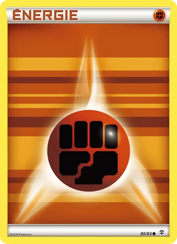 Carte Énergie Fighting de base