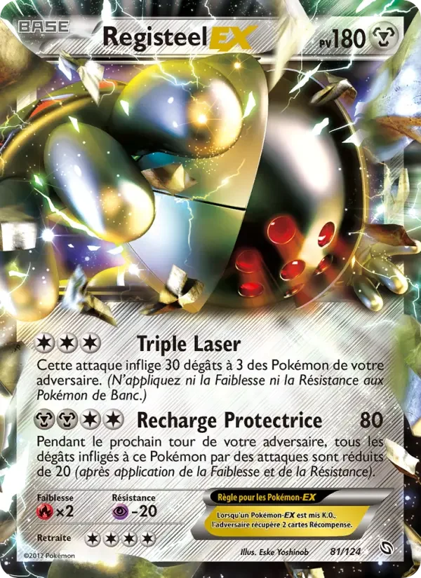 Carte Pokémon Registeel-EX — Dragons Exaltés