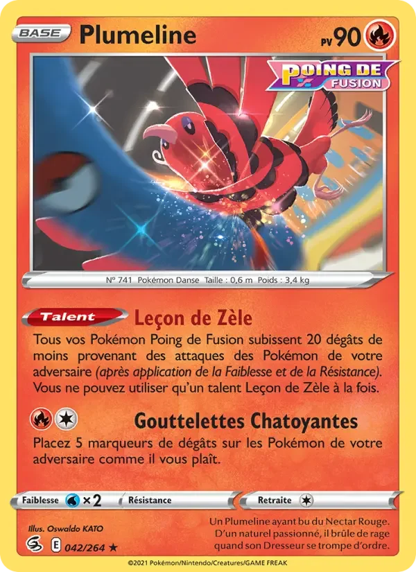 Carte Pokémon Plumeline — Poing de Fusion