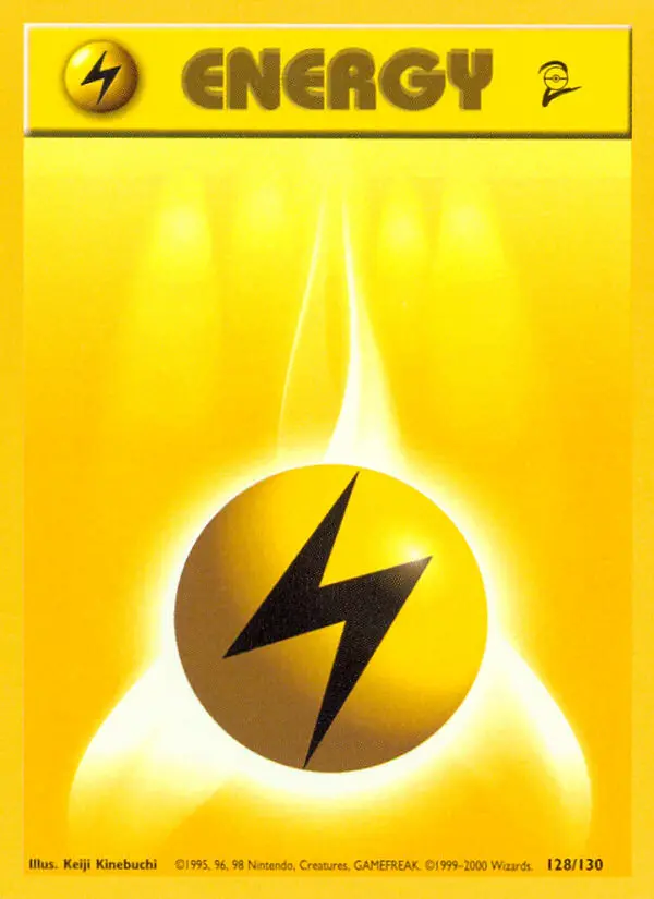 Carte Pokémon Énergie Électrique — Base Set 2