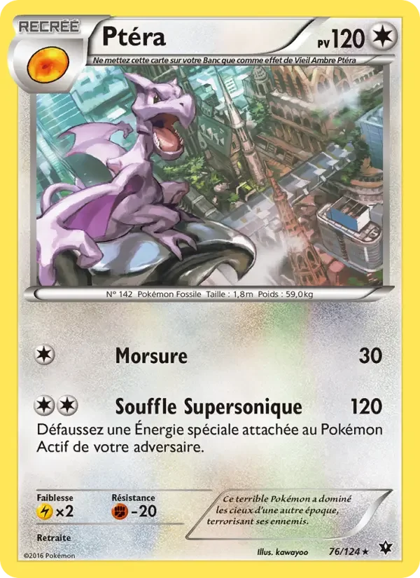 Carte Pokémon Ptéra — Impact des Destins