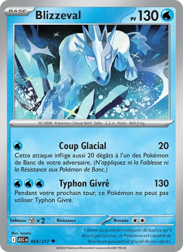 Carte Pokémon Blizzeval — Héros Transcendants