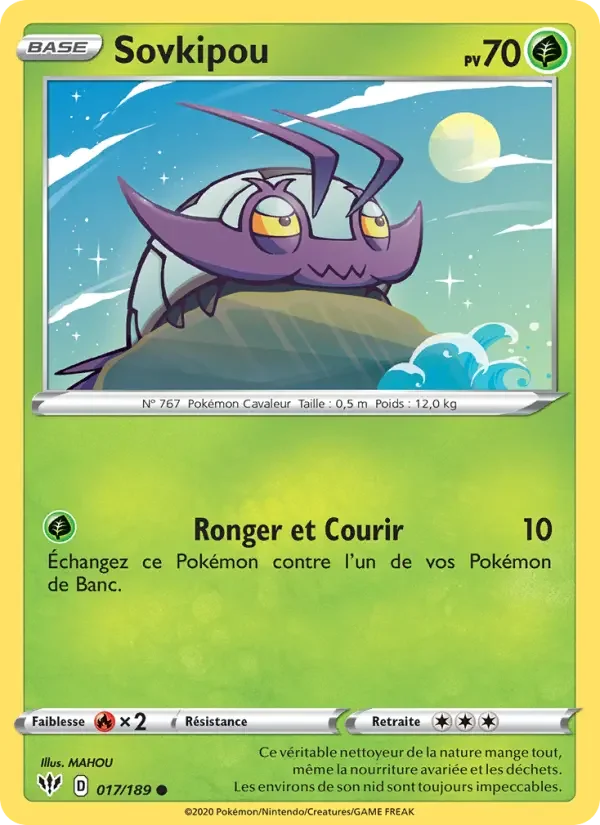 Carte Pokémon Sovkipou — Ténèbres Embrasées