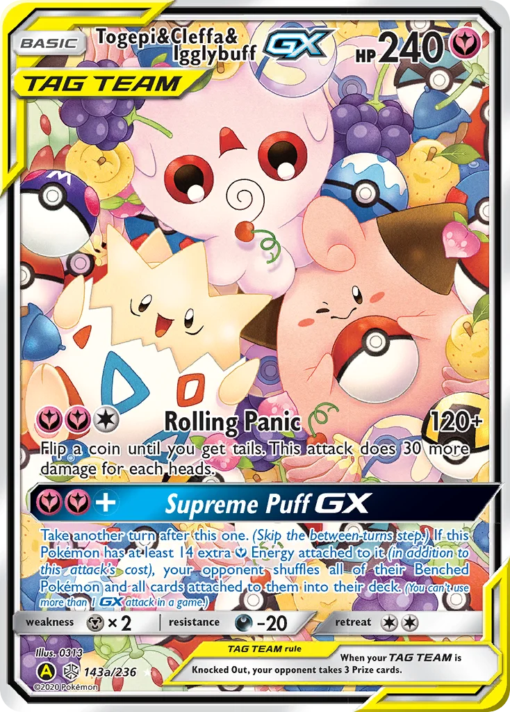 Carte Togepi & Cleffa & Igglybuff-GX