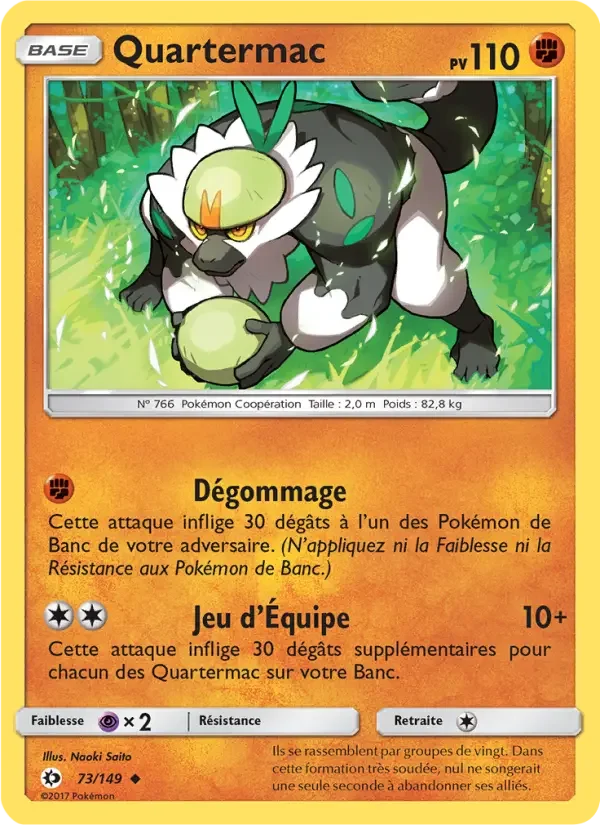 Carte Pokémon Quartermac — Soleil et Lune