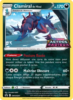 Carte Pokémon Clamiral de Hisui — Promos Épée et Bouclier