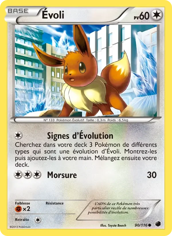 Carte Pokémon Évoli — Glaciation Plasma