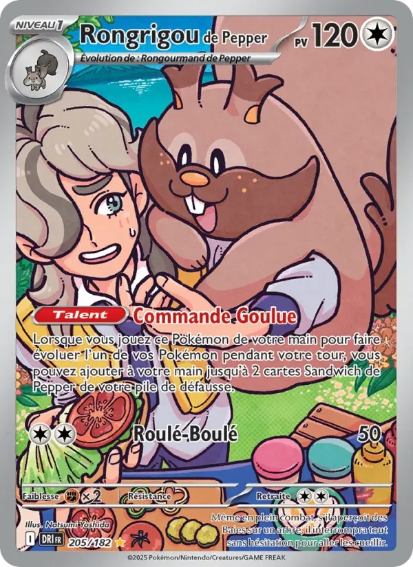 Carte Pokémon Rongrigou de Pepper — Rivalités Destinées