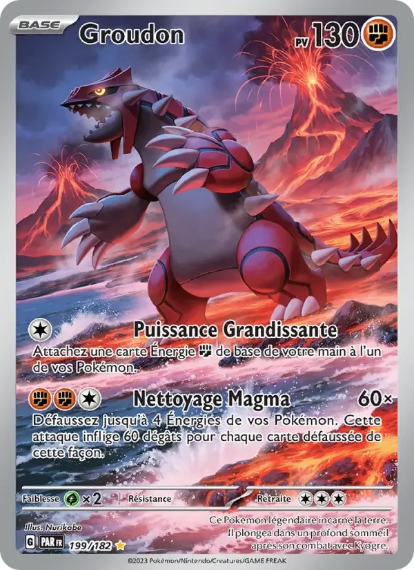 Carte Pokémon Groudon — Faille Paradoxe