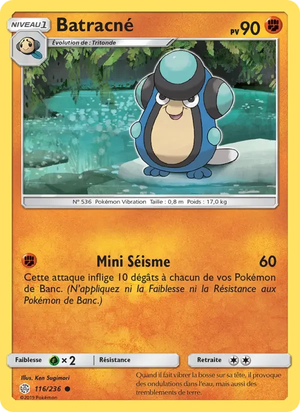 Carte Pokémon Batracné — Éclipse Cosmique