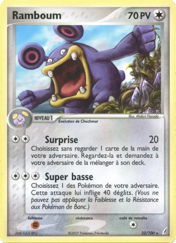 Carte Pokémon Ramboum — Gardiens de Cristal