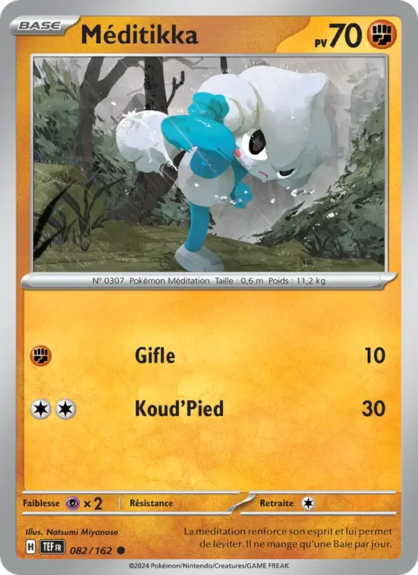 Carte Pokémon Méditikka — Forces Temporelles