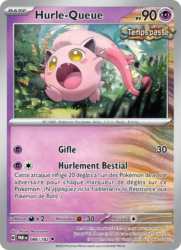 Carte Pokémon Hurle-Queue — Faille Paradoxe
