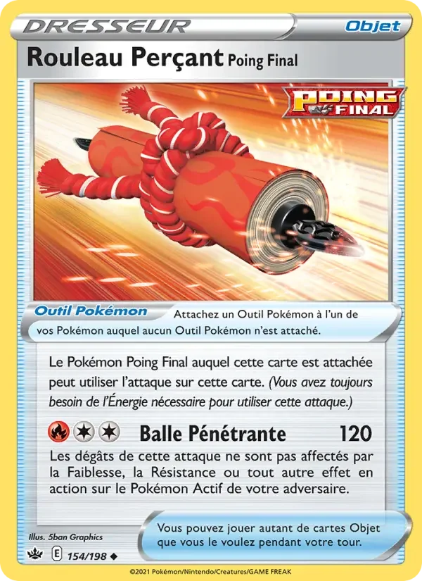 Carte Rouleau Perçant Poing Final