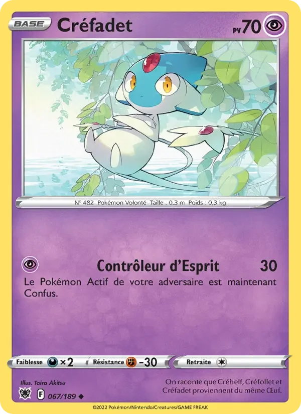 Carte Pokémon Créfadet — Astres Radieux