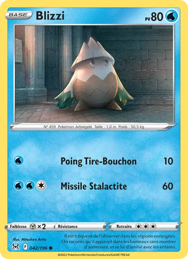 Carte Pokémon Blizzi — Origine Perdue