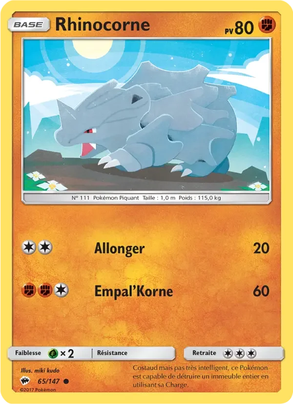 Carte Rhinocorne