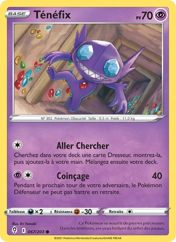 Carte Pokémon Ténéfix — Évolution Céleste