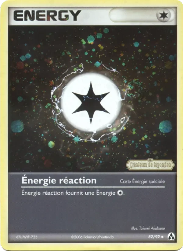 Carte Énergie réaction