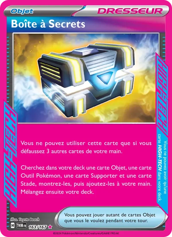Carte Pokémon Boîte à Secrets — Mascarade Crépusculaire
