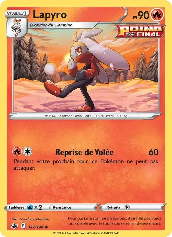 Carte Pokémon Lapyro — Règne de Glace