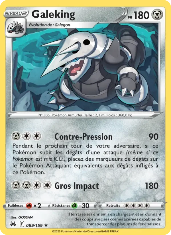 Carte Pokémon Galeking — Zénith Suprême