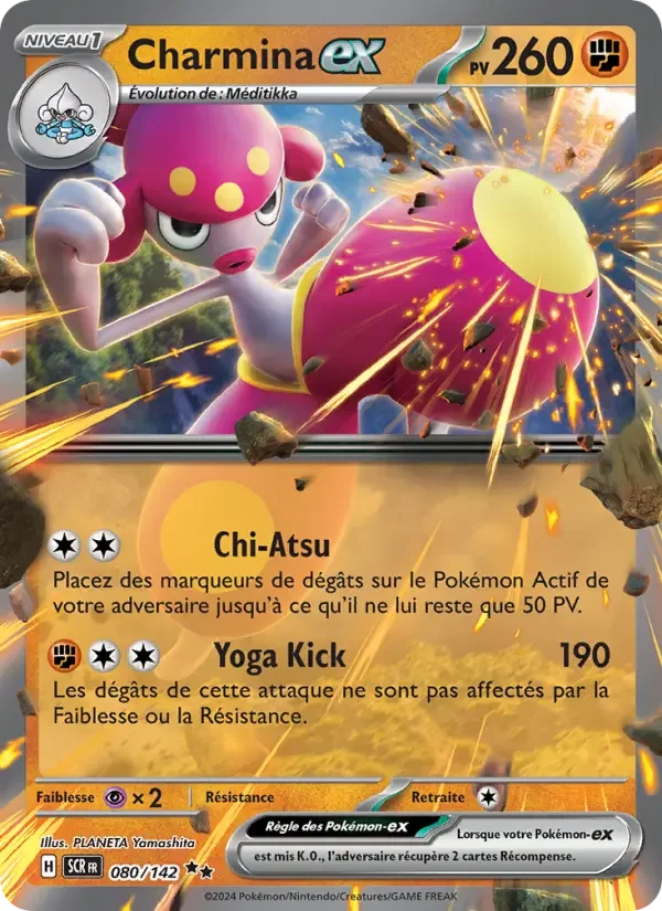 Carte Pokémon Charmina-ex — Couronne Stellaire