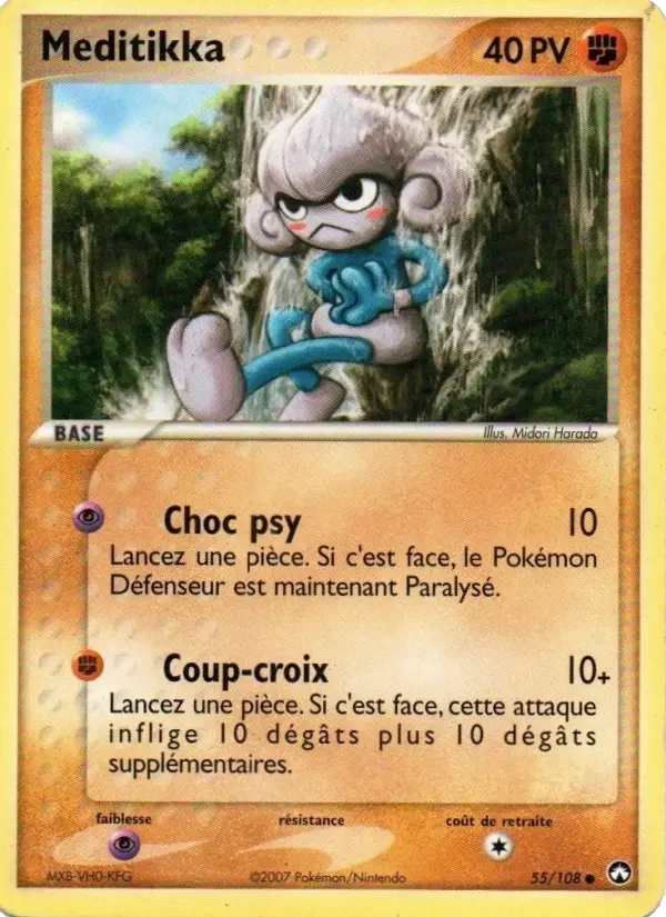 Carte Pokémon Meditikka — Gardiens du Pouvoir