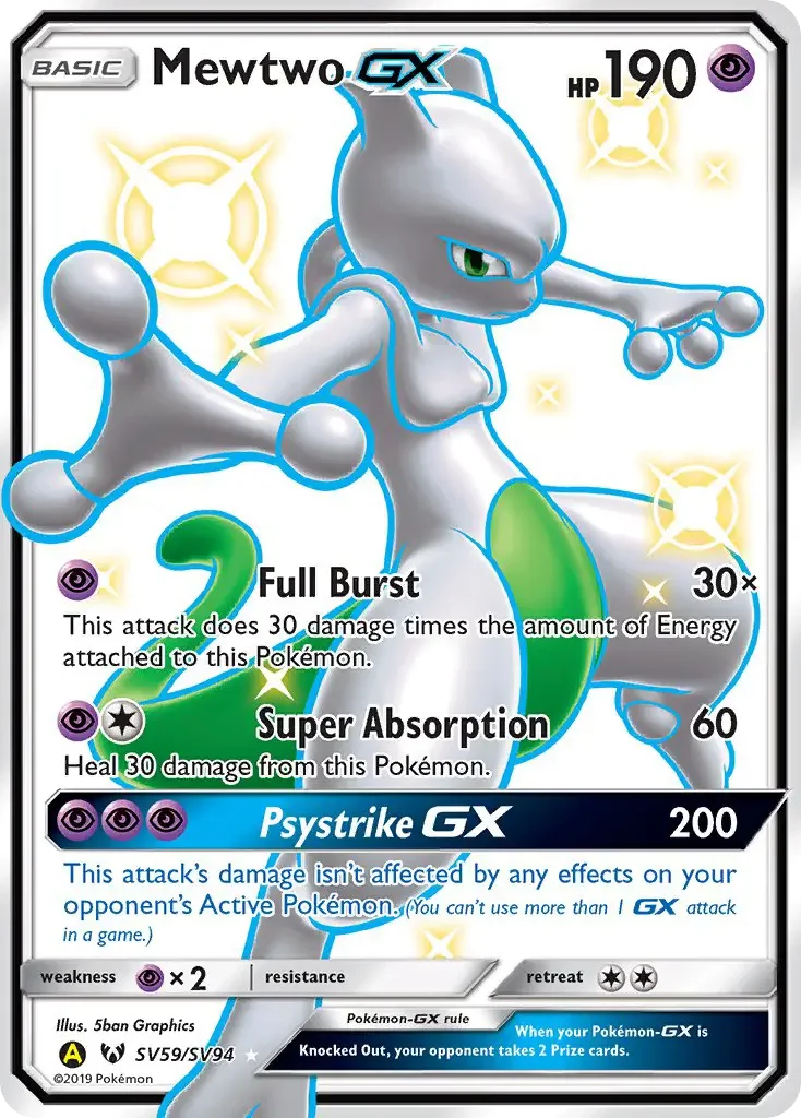 Carte Mewtwo-GX