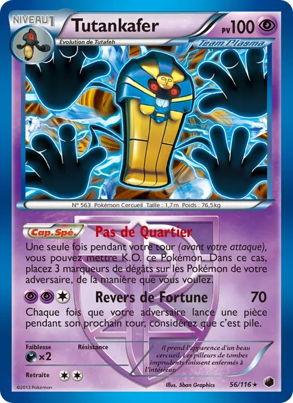 Carte Pokémon Tutankafer — Glaciation Plasma
