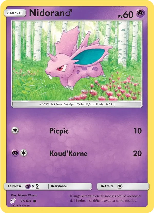 Carte Pokémon Nidoran♂ — Duo de Choc