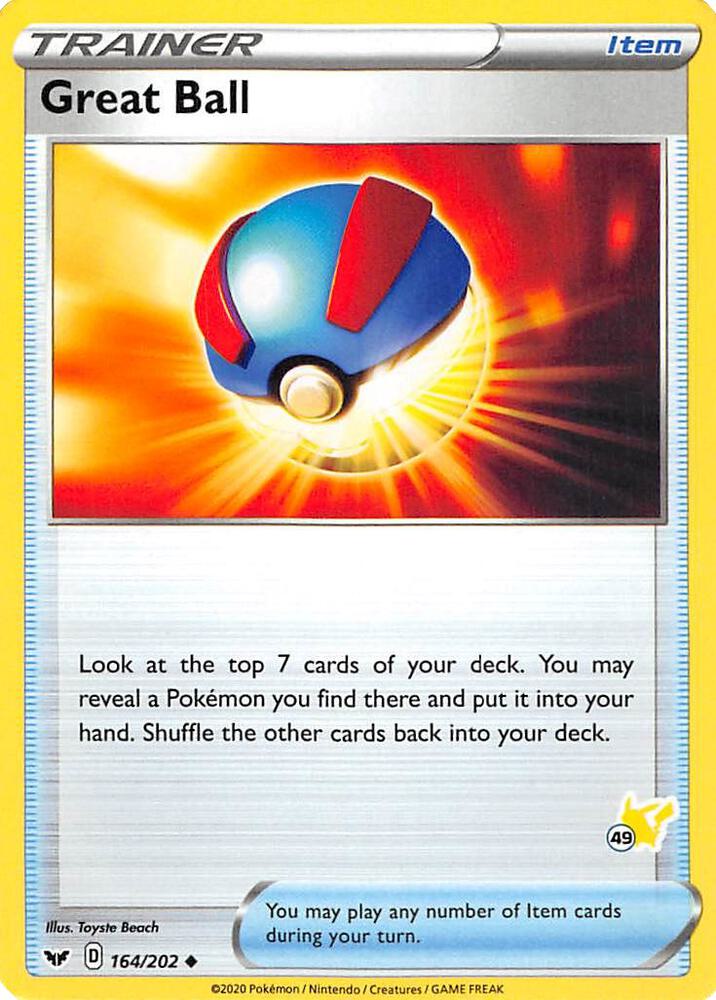 Carte Pokémon Super Ball — Épée et Bouclier