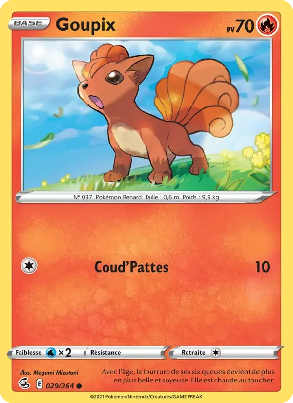 Carte Pokémon Goupix — Poing de Fusion