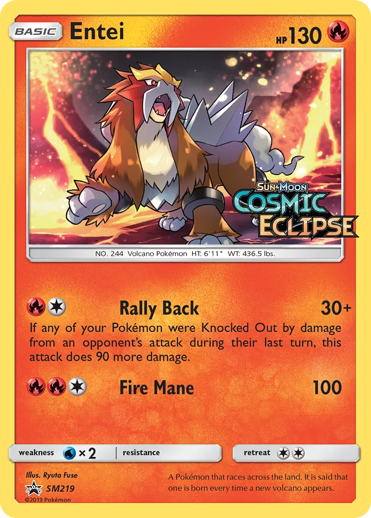 Carte Pokémon Entei — Promos Soleil et Lune
