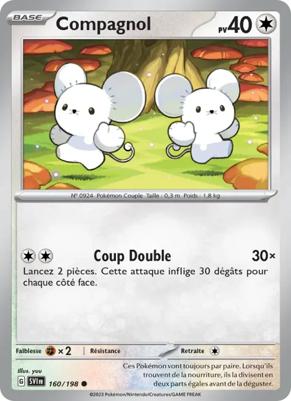 Carte Pokémon Compagnol — Écarlate et Violet