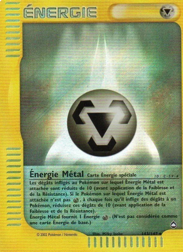 Carte Pokémon Énergie Métal — Aquapolis
