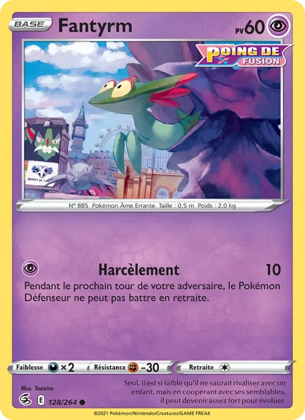 Carte Pokémon Fantyrm — Poing de Fusion