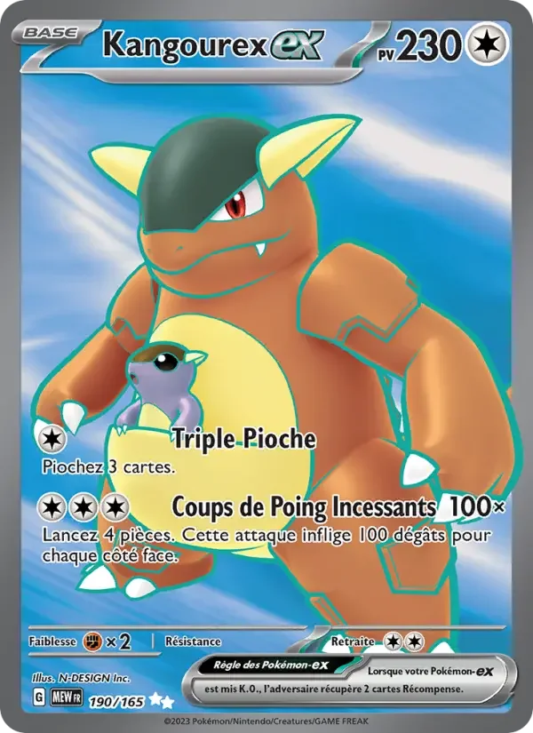 Carte Pokémon Kangourex-ex — Pokémon 151