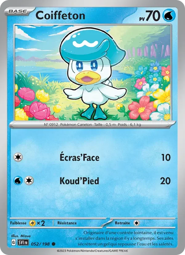 Carte Pokémon Coiffeton — Écarlate et Violet
