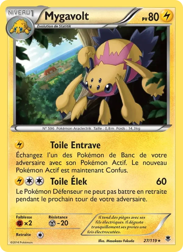 Carte Pokémon Mygavolt — Vigueur Spectrale