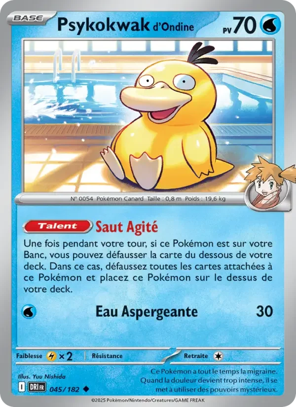 Carte Pokémon Psykokwak d'Ondine — Rivalités Destinées