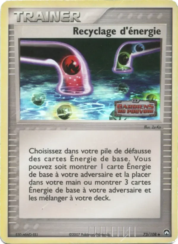 Carte Recyclage d'énergie