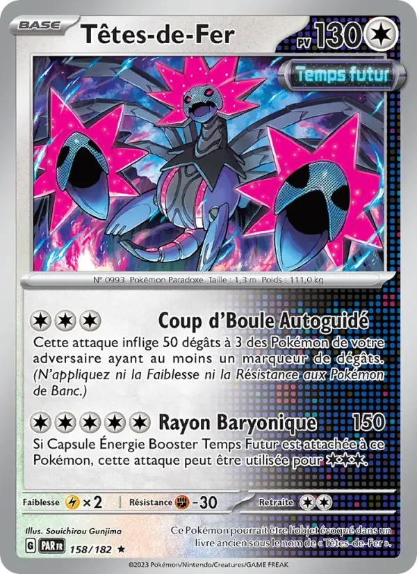 Carte Pokémon Têtes-de-Fer — Faille Paradoxe