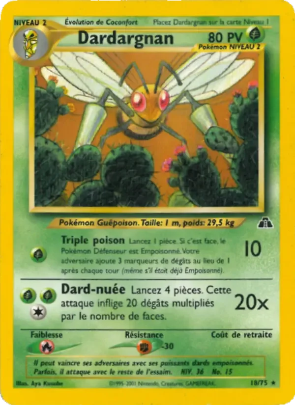 Carte Pokémon Dardargnan — Neo Discovery