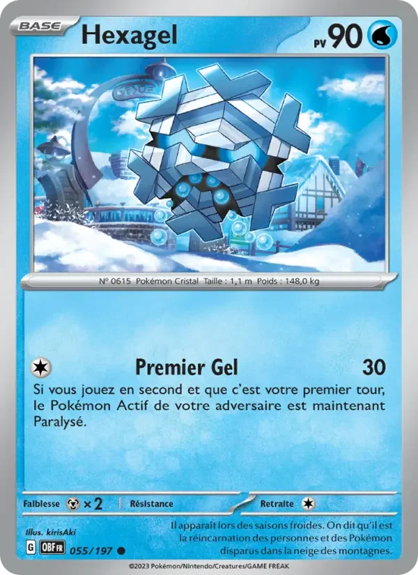 Carte Pokémon Hexagel — Flammes Obsidiennes