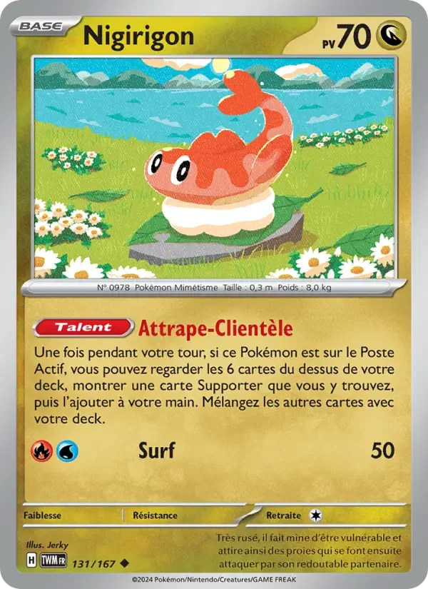 Carte Pokémon Nigirigon — Mascarade Crépusculaire